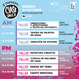 3º Jornada de Clases Únicas - Acceso libre