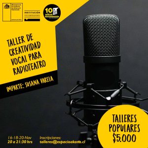 Taller de Creatividad Vocal para Radioteatro