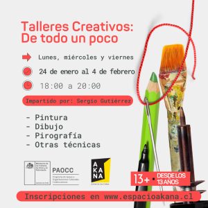 Taller Creativo "De todo un poco": Verano 2022