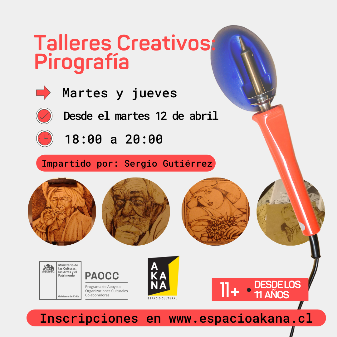 Talleres creativos: Pirografía